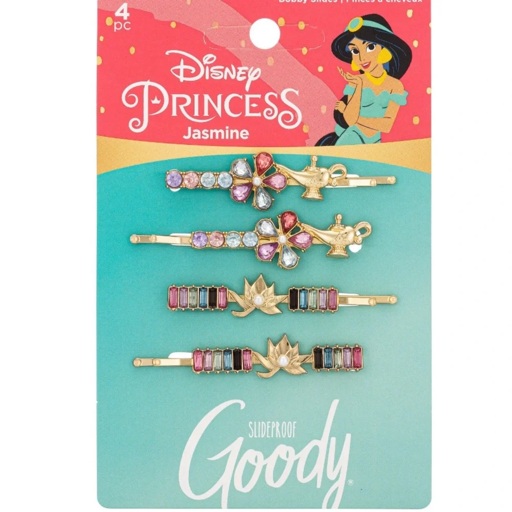 Disney Princess Jasmine Slideproff Bobby-pins